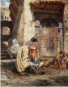 Arab or Arabic people and life. Orientalism oil paintings 444